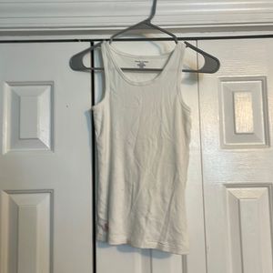 2 Ralph Lauren women’s white tank top, size L(12-14).